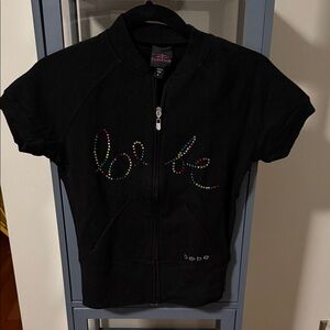 Bebe Black with Multicolor Logo